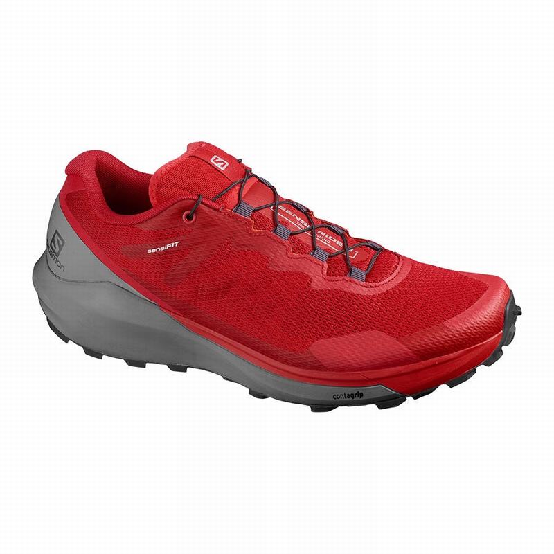 SALOMON SENSE RIDE 3 Philippines - Men's Running Shoes - Red | 615204-NUR